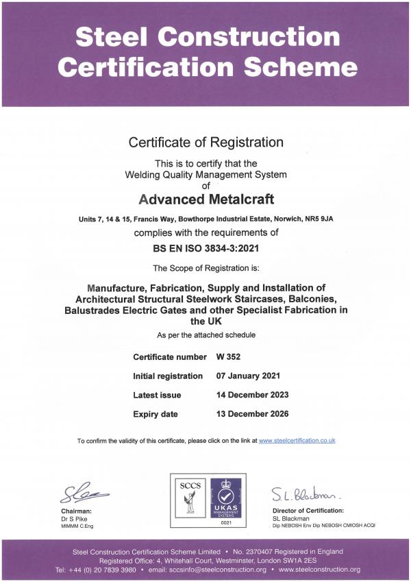 SCCS cert expires Dec 2026